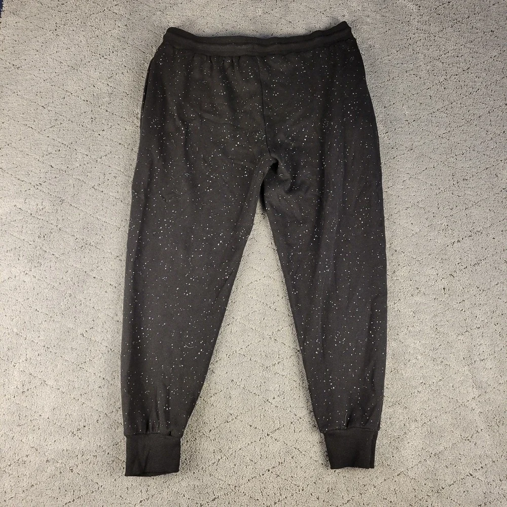 MTV Sweatpants Mens XL Black Jogger Pull On Elastic Waist Drawstring Tapered